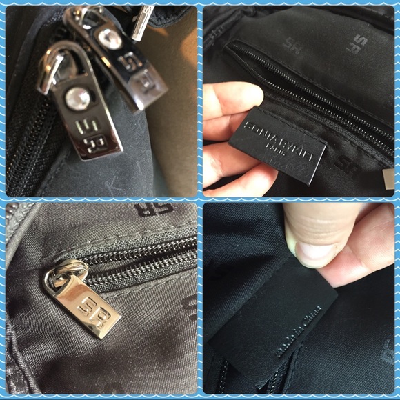 SONIA RYKIEL BLACK MONOGRAMMED BACKPACK main image 5